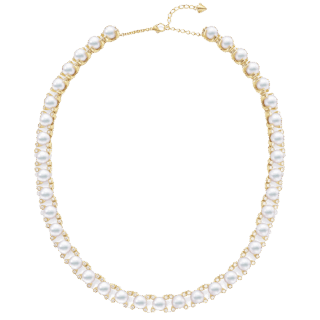 ネックレス〈プロング〉［18Kイエローゴールド×あこや真珠×ダイヤモンド］¥13,200,000（TASAKI）