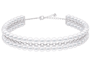 チョーカー〈シークエンス〉［18Kホワイトゴールド×あこや真珠×ダイヤモンド］¥9,900,000（TASAKI）