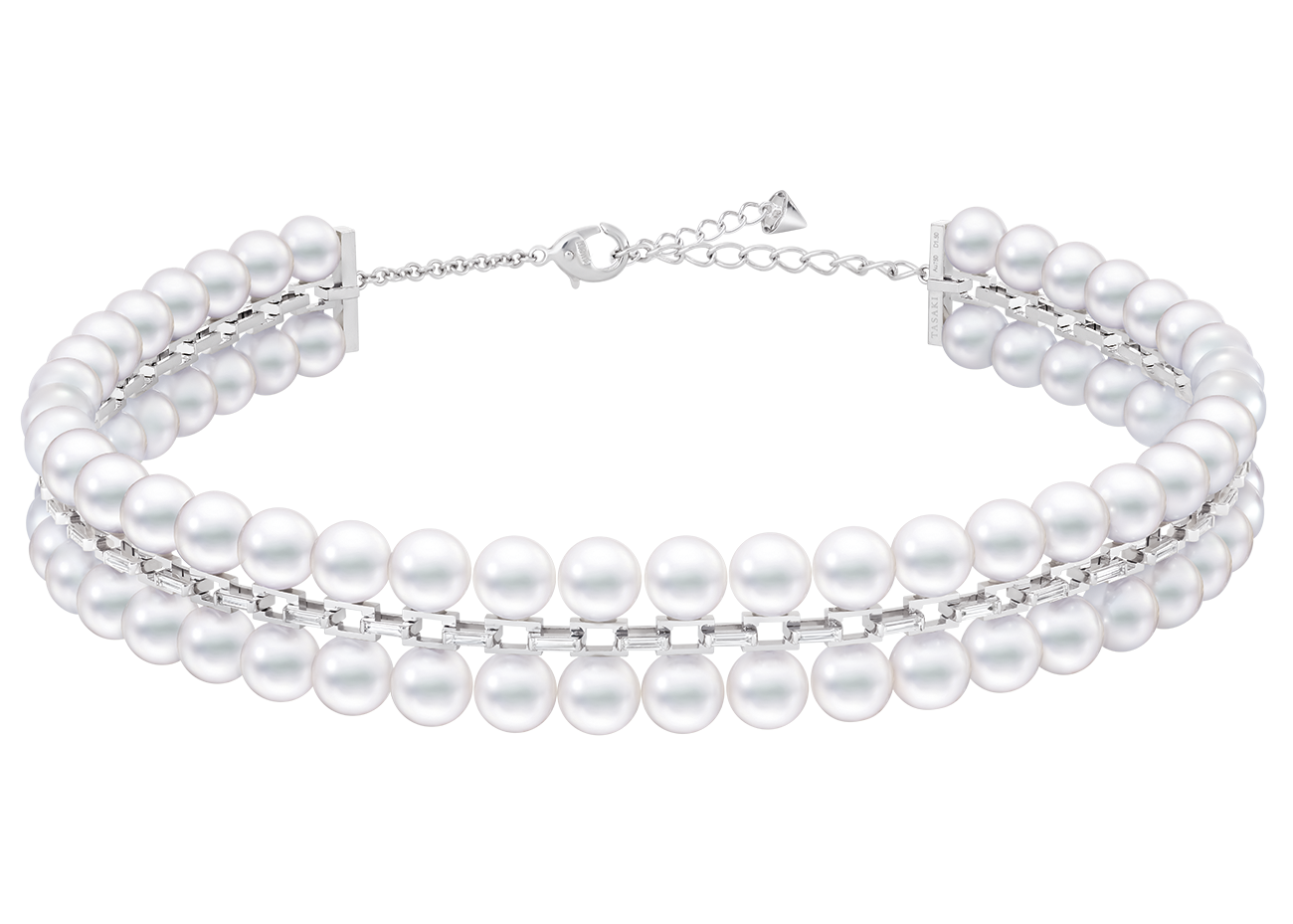 チョーカー〈シークエンス〉［18Kホワイトゴールド×あこや真珠×ダイヤモンド］¥9,900,000（TASAKI）