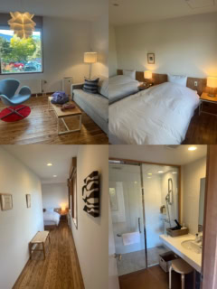 筆者が宿泊した宿がこちら。木を基調にした温もりあるインテリアも素敵で、すごく落ち着く空間でした!