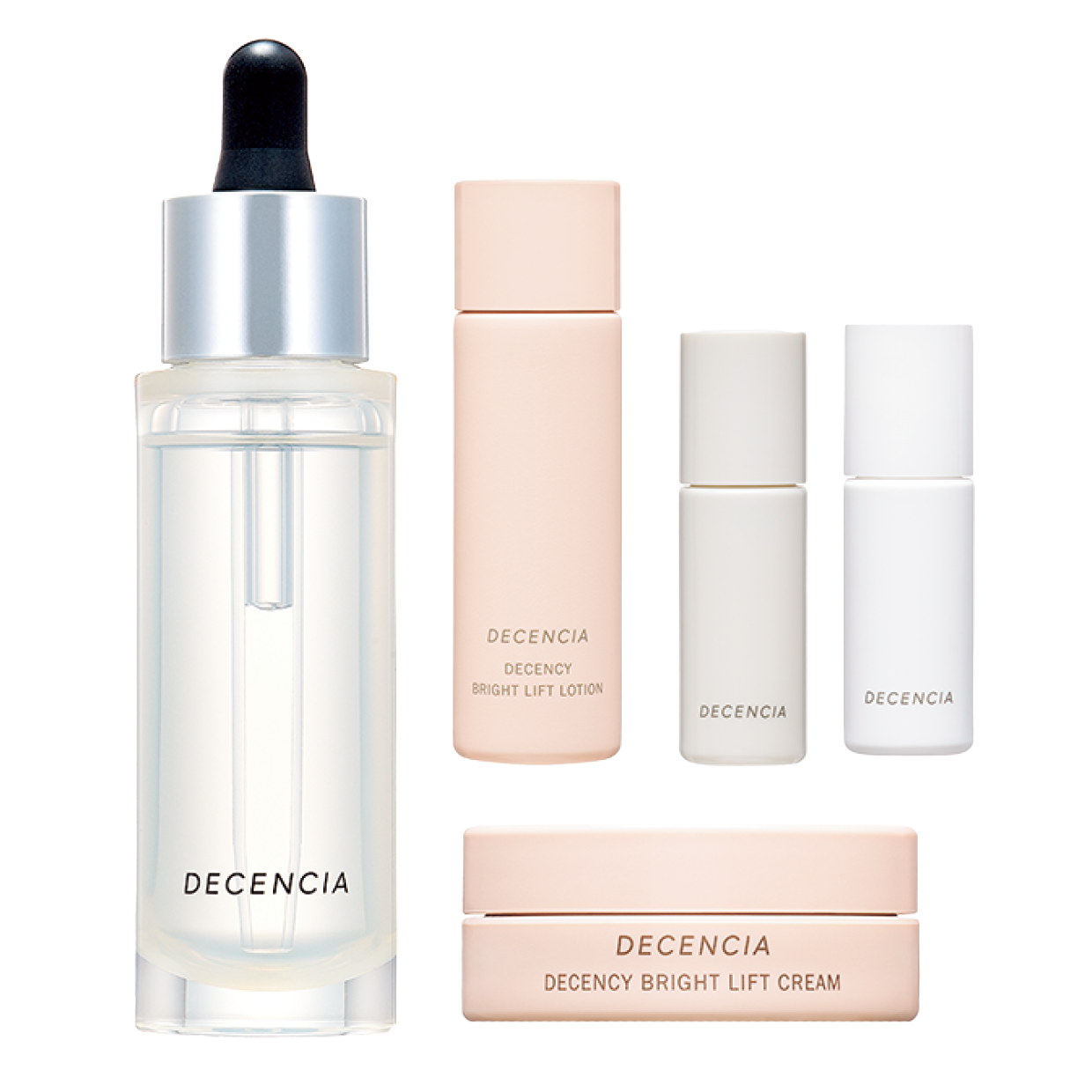 ディセンシア ホリデーキット ¥8,800（ディセンシア・11月5日数量限定発売）セット内容：リンクルO／L コンセントレート 30mL、ホワイトF／L コンセントレート 8mL、モイストS／C コンセントレート 8mL、ディセンシー ブライトリフト ローション 20mL、同 クリーム 8g ※全て［医薬部外品］