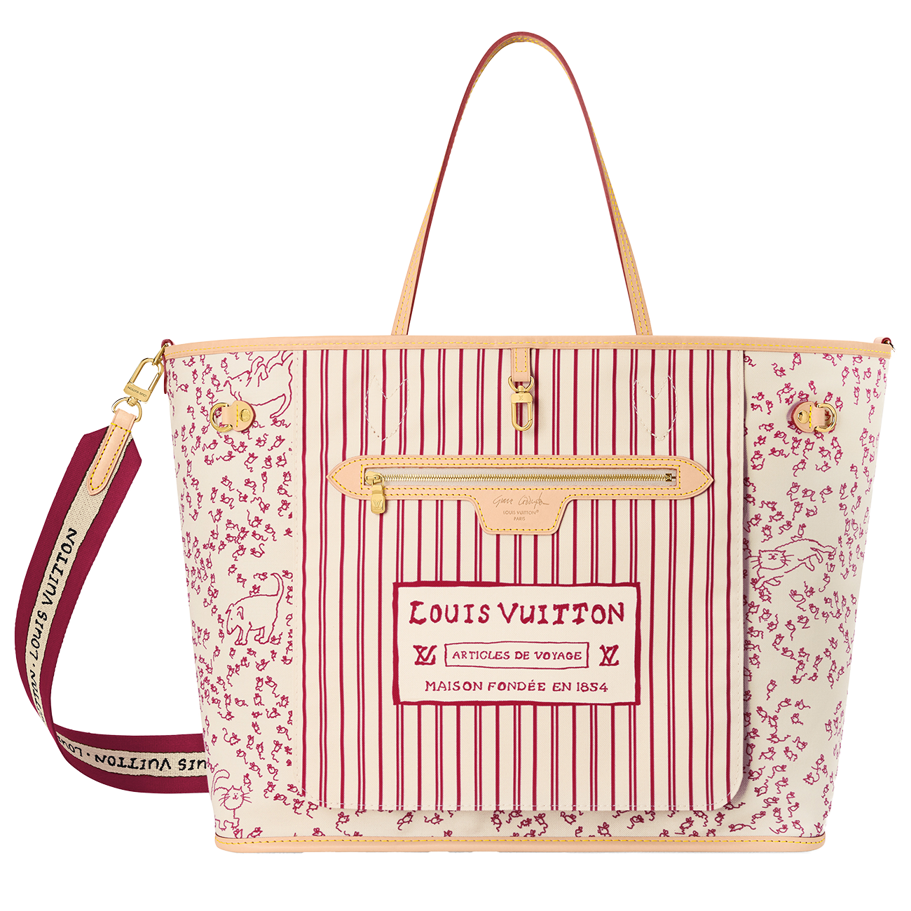 ネヴァーフル･インサイドアウト GM〈Louis Vuitton Travels With Grace Coddington〉［H32×W39×D19㎝］¥388,300（ルイ・ヴィトン／ルイ・ヴィトン クライアントサービス）