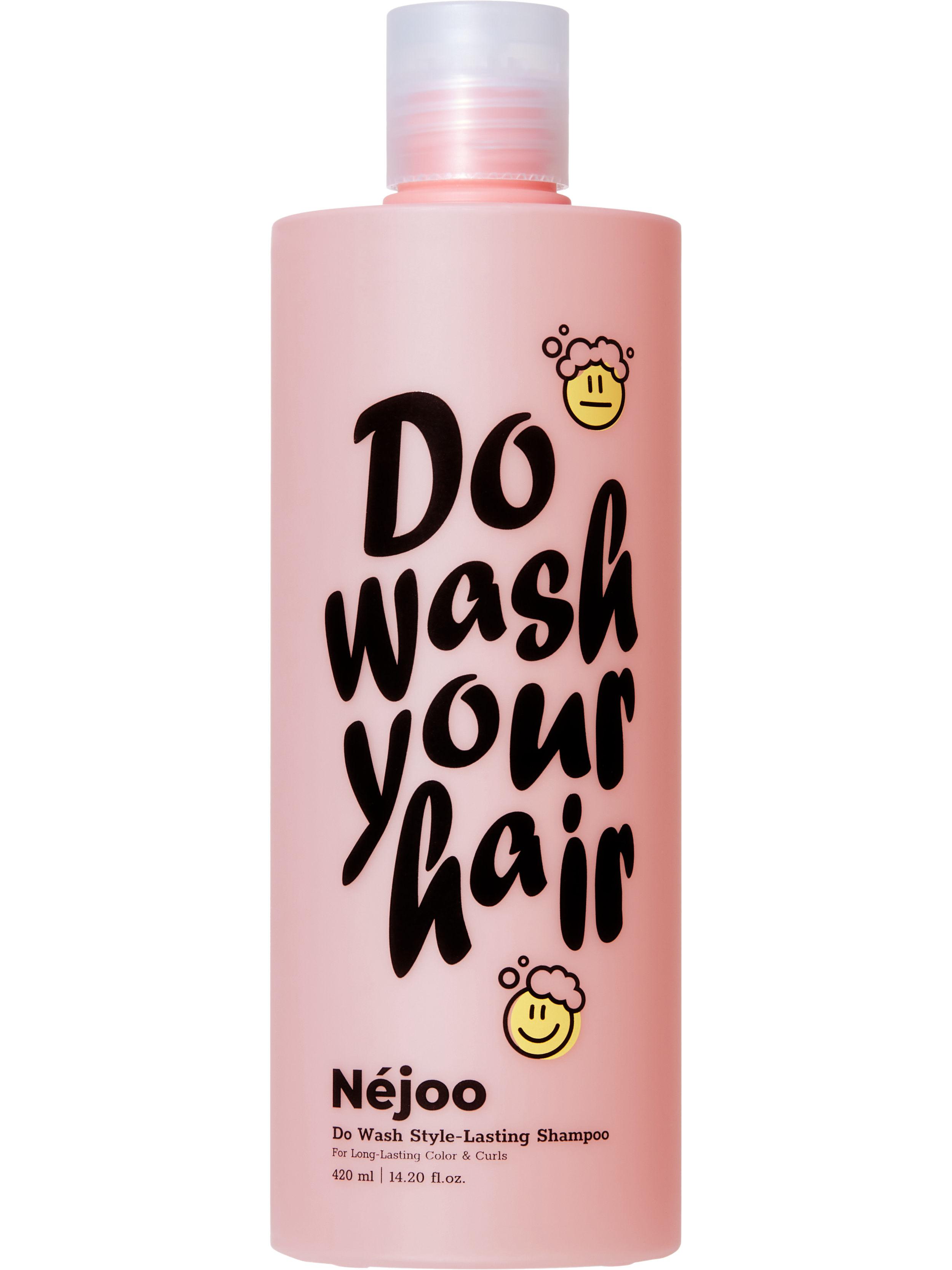 【Néjoo】のドゥウォッシュ スタイルラスティング シャンプー 420mlは定価￥3,900円（税抜）。天然由来成分78％使用、動物実験を行わず、髪と頭皮を同時にケアする成分を入れているそうです。