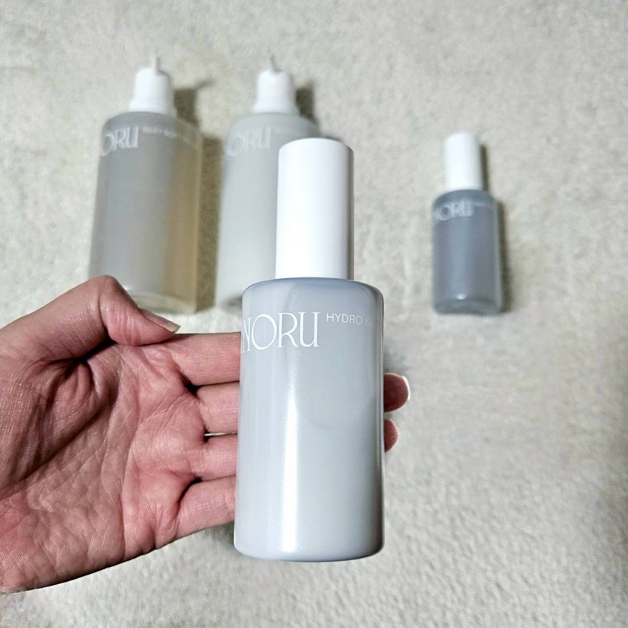 【SINORU】これよこれ。3番目に登場するのがセラム。私のパサついた髪には、これがとても仕事している気がしました。