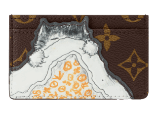 カードケース ポルト カルト･キャット ナップ〈Louis Vuitton Travels With Grace Coddington〉［H7×W11×D0.5㎝］¥74,800（ルイ・ヴィトン／ルイ・ヴィトン クライアントサービス）