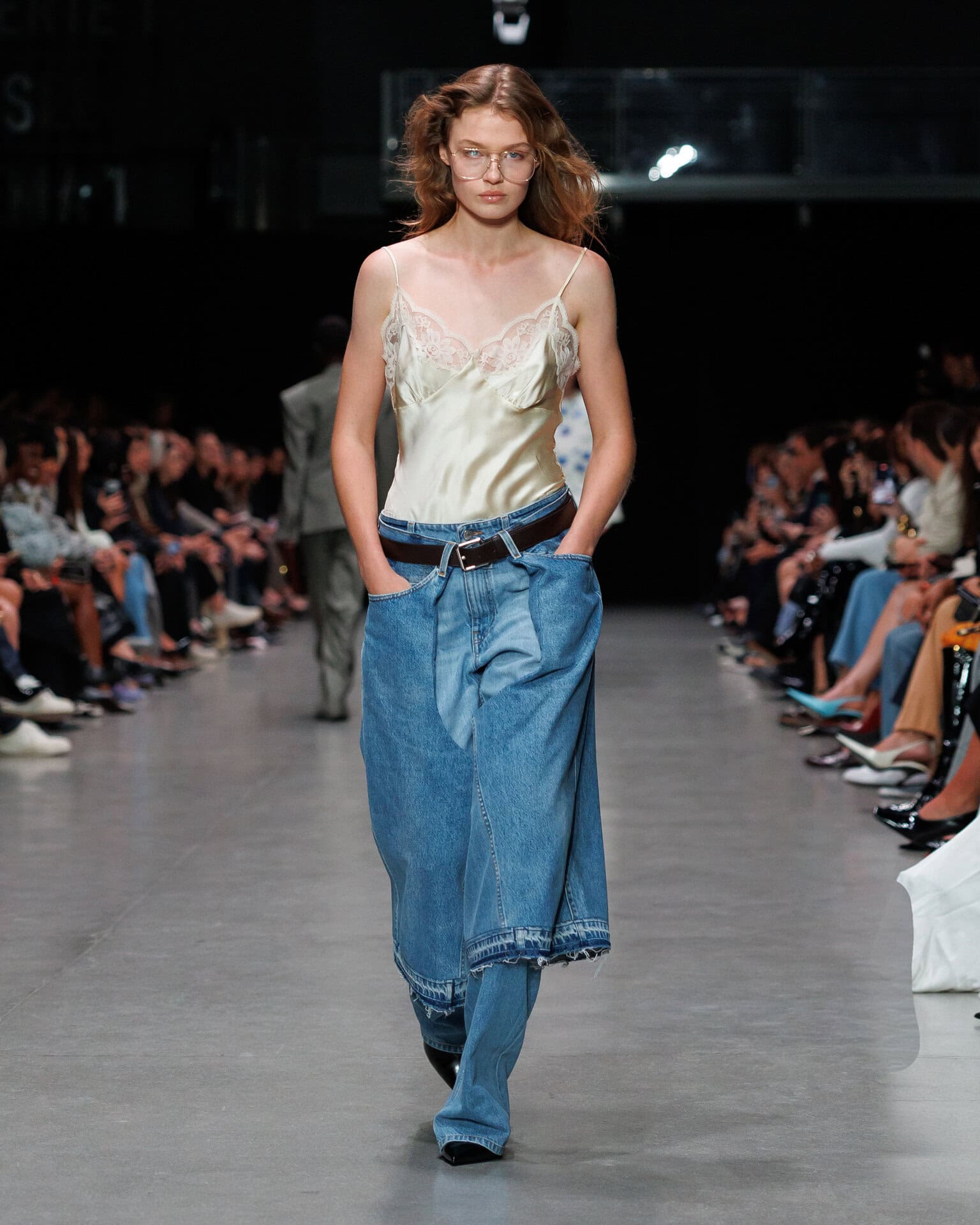 「これはパンツに胸キュン♡ キュロットとデニムをドッキングしたようなデザインが本当にかわいかったです！ 」