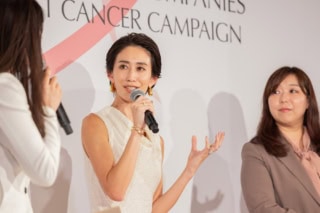 中：神山まりあさん、右：聖路加国際病院 腫瘍内科 北野敦子副医長
