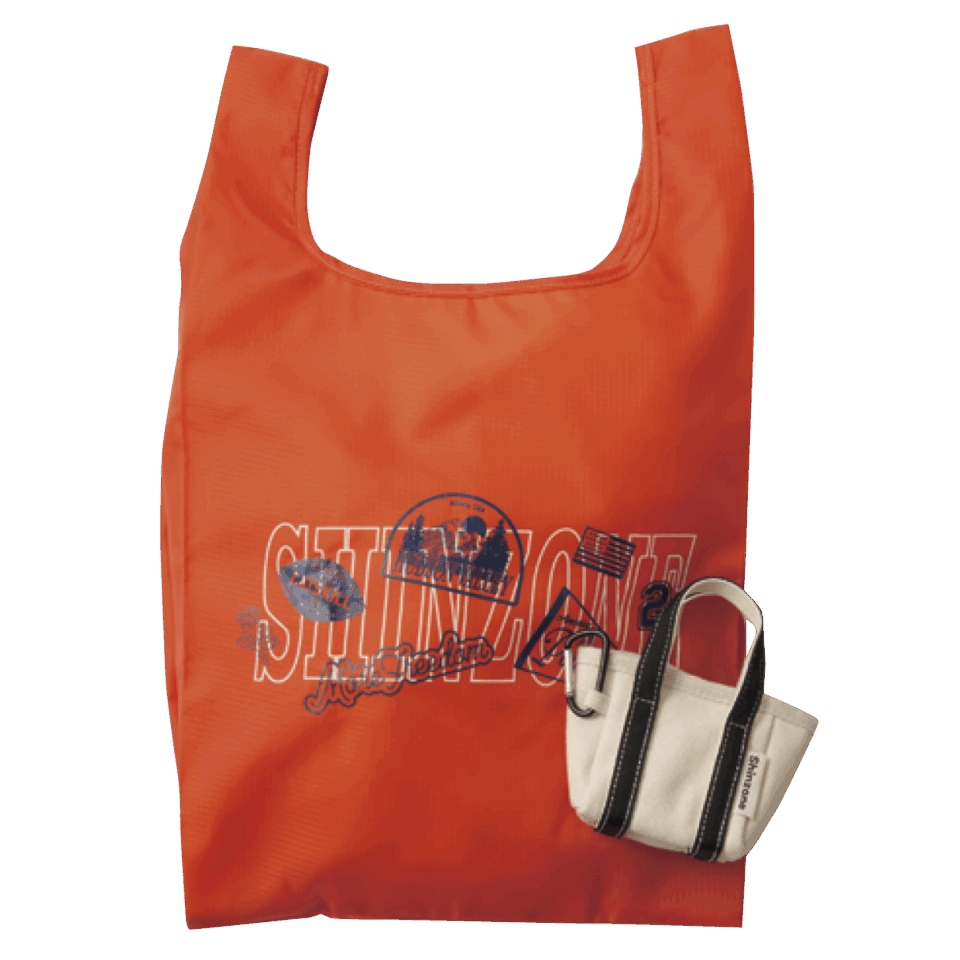 【シンゾーン】ロゴ入りエコバッグ&エコバッグが収納できるトート型チャーム