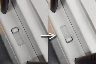 「TOMARU」=止まる! ワンタッチでキャスターが止まる!