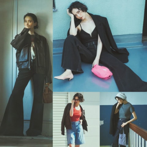 ハーフパンツからキレイ目デニムまで！【まとめ】デニム4本とトレンドアイテムで10日間着まわし