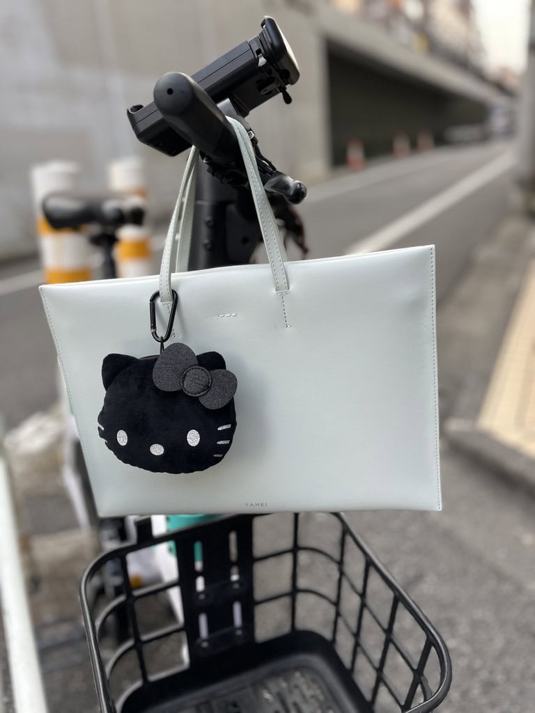 ちなみに淡いブルーのパソコンバッグとの相性も抜群でした！