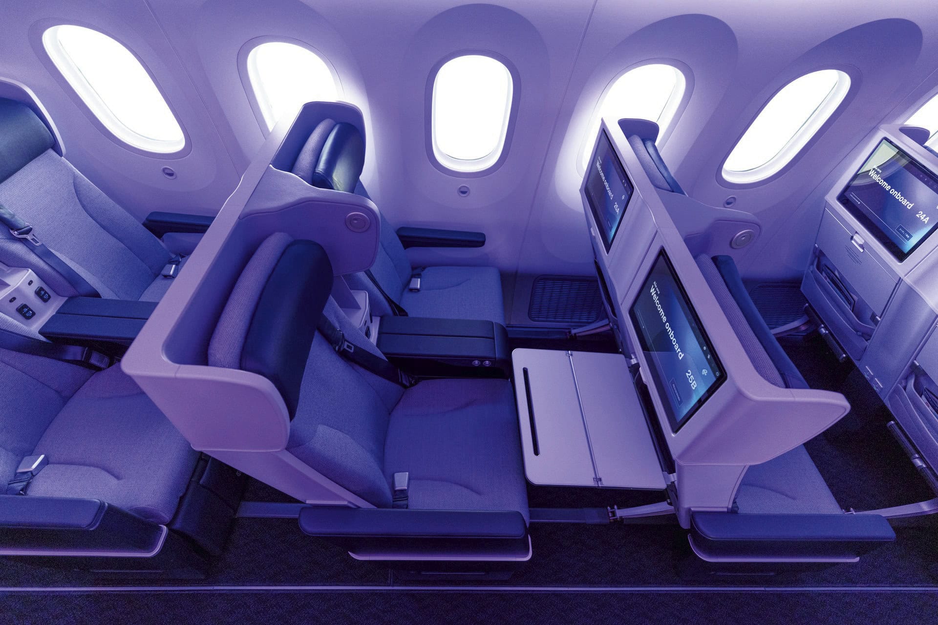 プレミアム・エコノミーでゆったりと