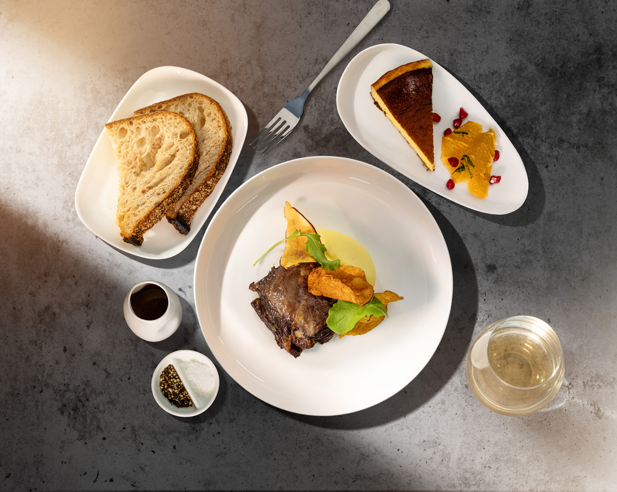 ニュージーランドの旬の食材を使ったお食事