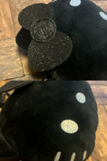 リボンだけでなく、目やヒゲもラメってます！