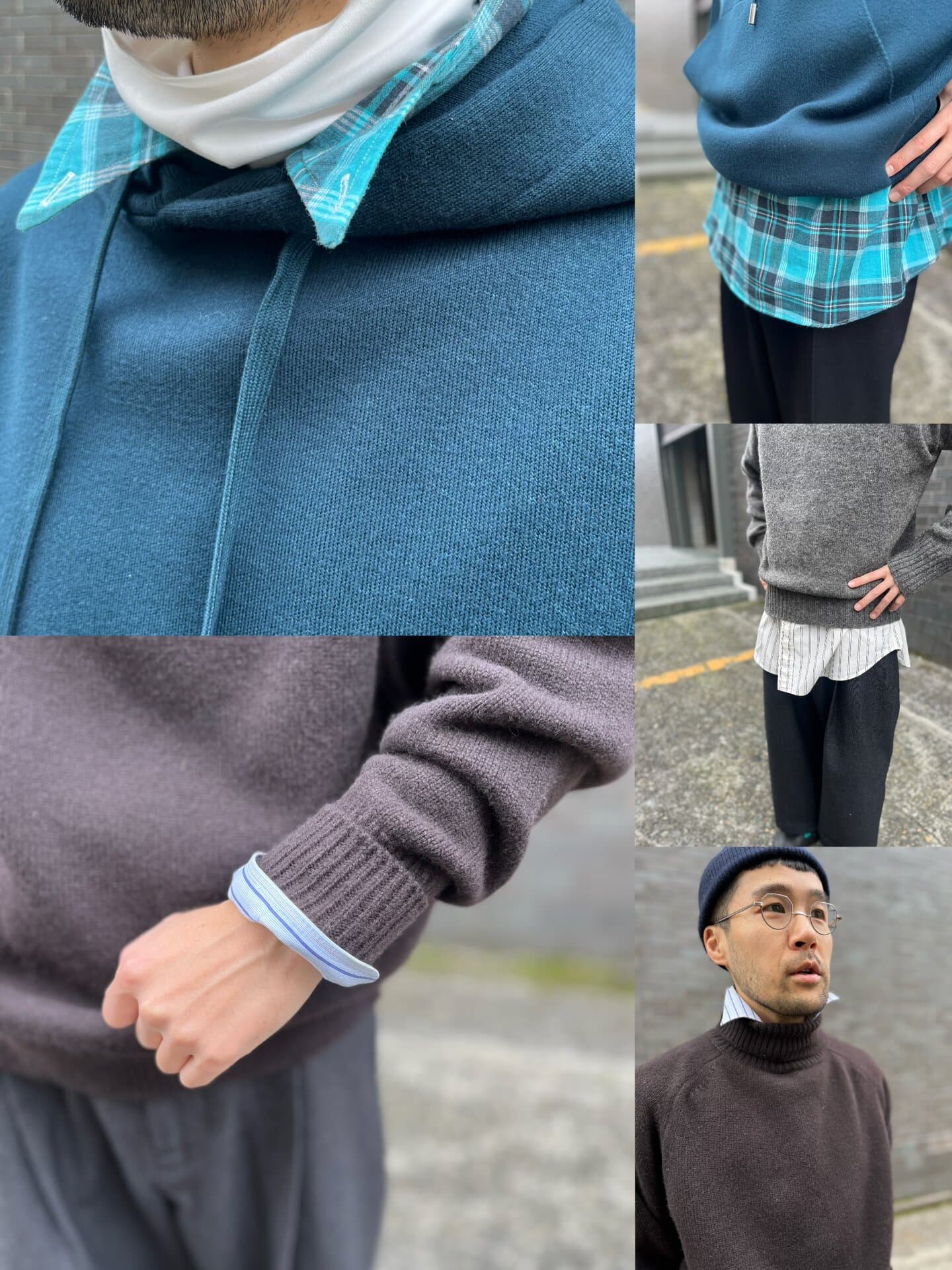 シャツをのぞかせるだけでこんなに洒落るなら、取り入れない手はありませんよね