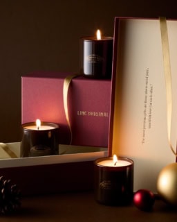 ホリデーシーズン限定のミニキャンドルセット