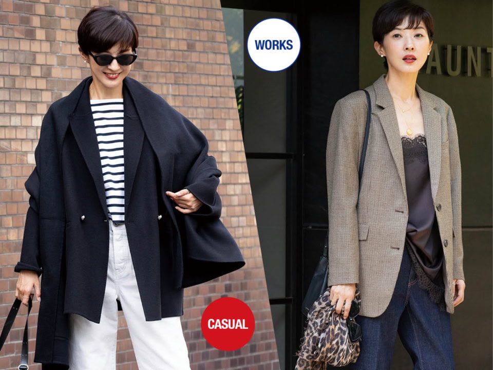 おしゃれな大人の洗練トラッドは【ランジェリー見えアイテム】を忍ばせてジャケットを女っぽく！