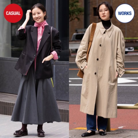 定番スタイルも「メタルフレーム」眼鏡投入で一気に【洗練トラッド】に！｜上枝みどりさん