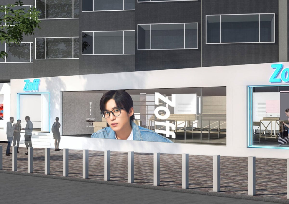 ウィンドウ装飾で、特大の目黒漣さんに会える！？