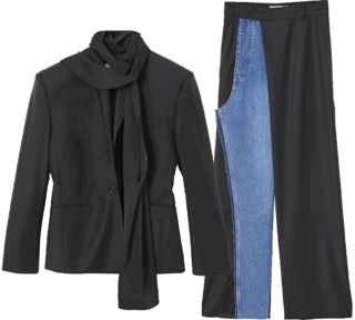 ジャケット¥202,070、パンツ¥122,694(共にリトコフスカ/エイチ ビューティー&ユース)