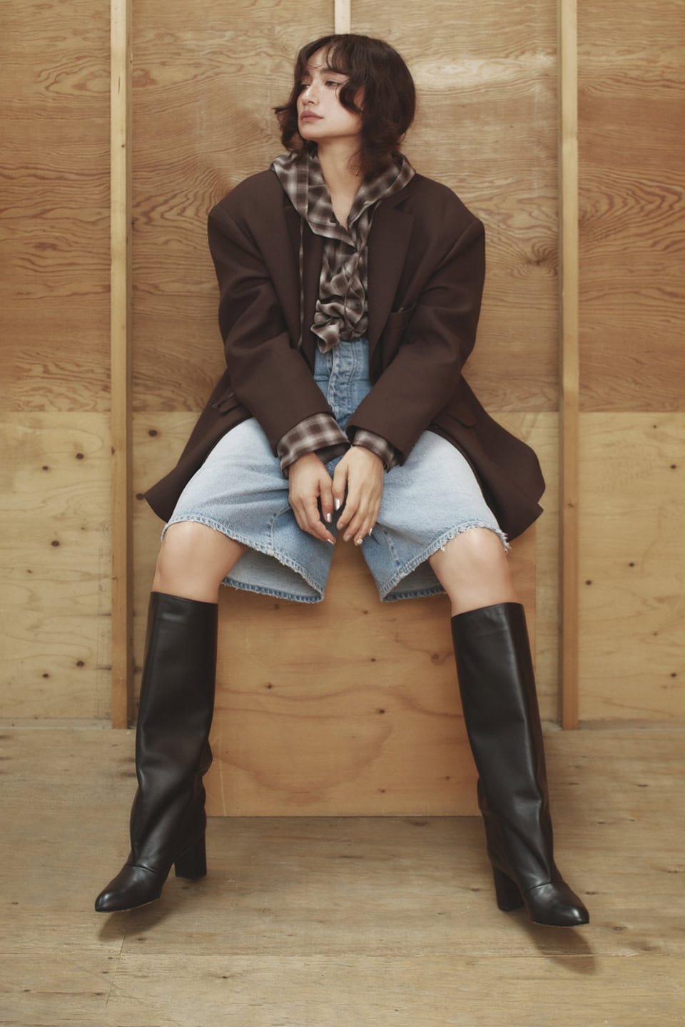 ファーサンダルにジャケットに…♡ トレンドカラーNo.1は深みのある【チョコレートブラウン】