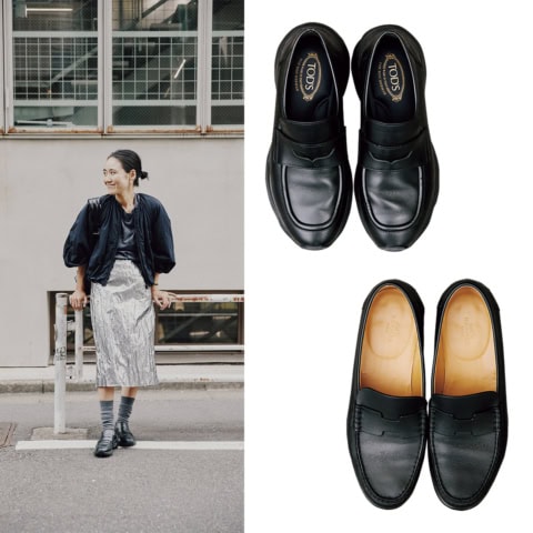 「ソックス合わせで足元バランスが可愛くなるものを♡」金子綾さん愛用【ローファー】拝見!