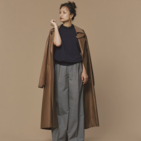 急浮上トレンド「トラッド」【チェックパンツ】はワイドめでやや遊びのあるシルエットを選んで！