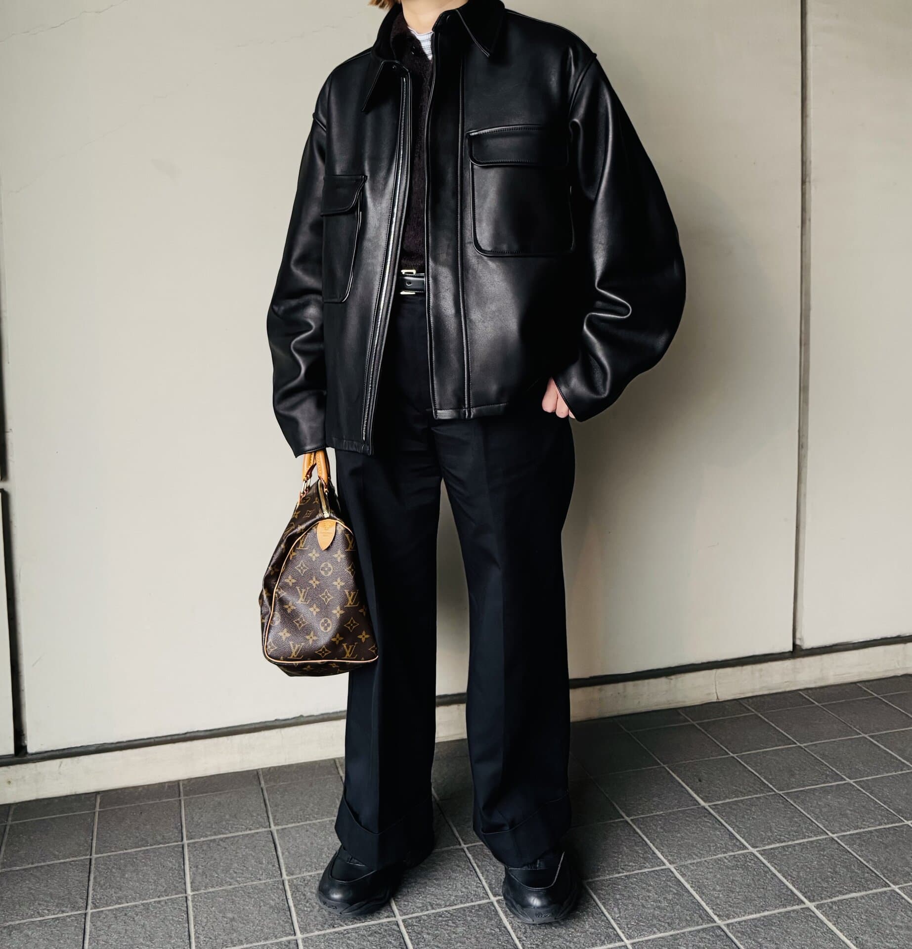 ￥160,000くらいで購入した記憶……！ Obladaのレザージャケットは受注生産でした