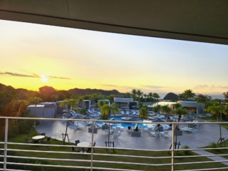 2Fの客室のバルコニーからの麗しい景色。