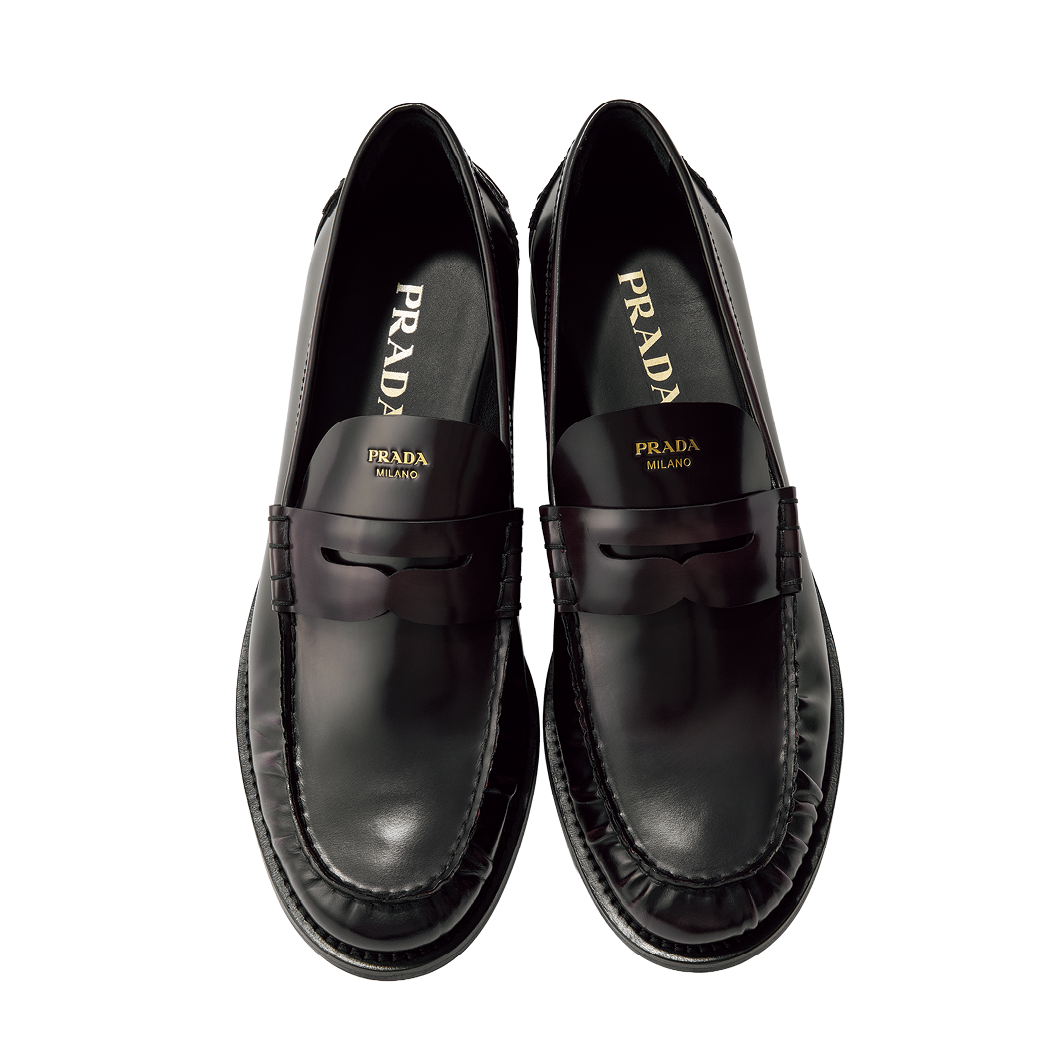 ローファー［ヒール2㎝］¥181,500※予定価格（プラダ／プラダ クライアントサービス）