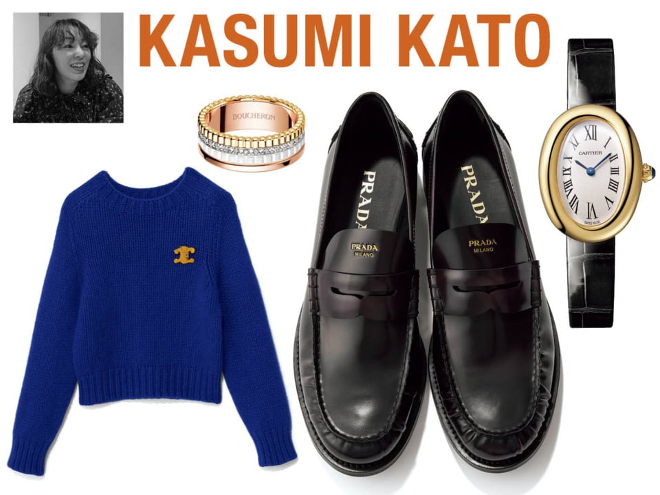 デニム合わせでもう可愛くてキマる【セリーヌ】の青ニット!プロが狙うご褒美ラグジュアリー6選