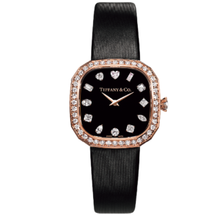 「♡のダイヤがたまらない！」時計〈ティファニー エタニティ〉［K18RG×DIA、H28×W28mm］¥5,720,000（ティファニー／ティファニー・アンド・カンパニー・ジャパン・インク）