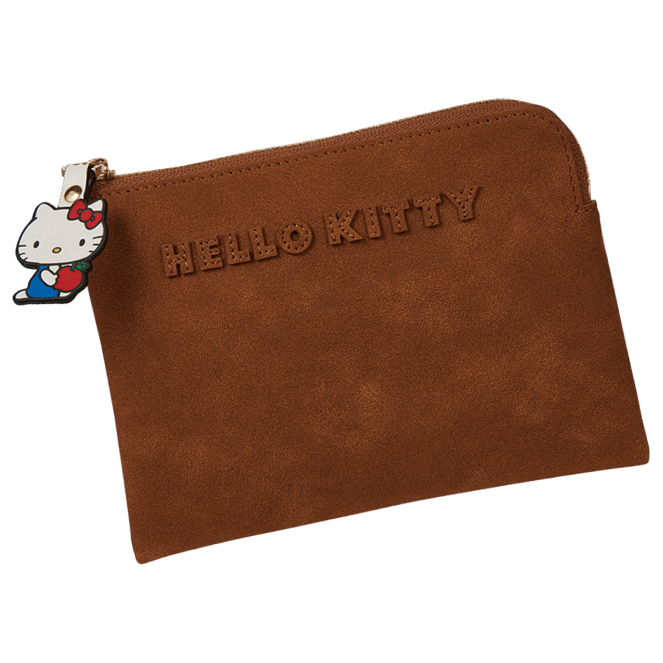 スエードポーチ ¥7,700（スピック＆スパン／スピック＆スパン ルミネ有楽町店）© ’25 SANRIO CO., LTD. APPR. NO. L664019