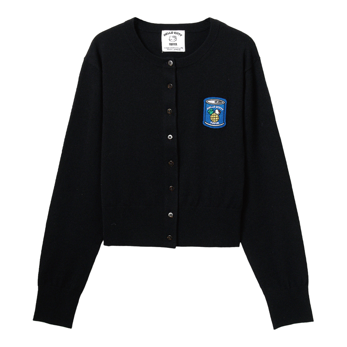 カーディガン¥19,800 ※12月上旬発売予定(ファーファー/FUR FUR ルミネ新宿2店)© ’25 SANRIO CO., LTD. APPR. NO. L661798