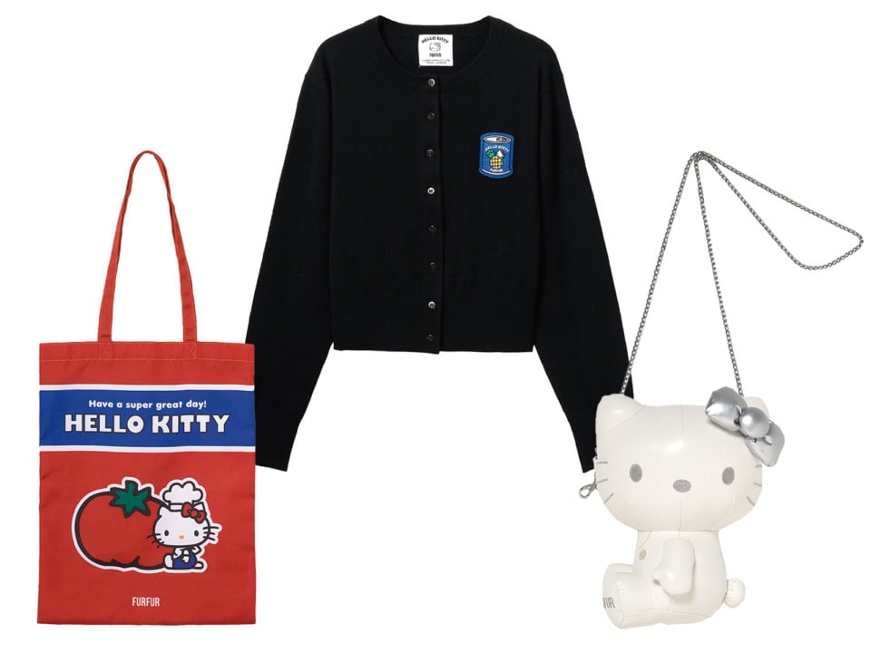 【ファーファー×ハローキティ】ワッペンカーデやぬいぐるみショルダー!可愛いコラボいっぱい♡