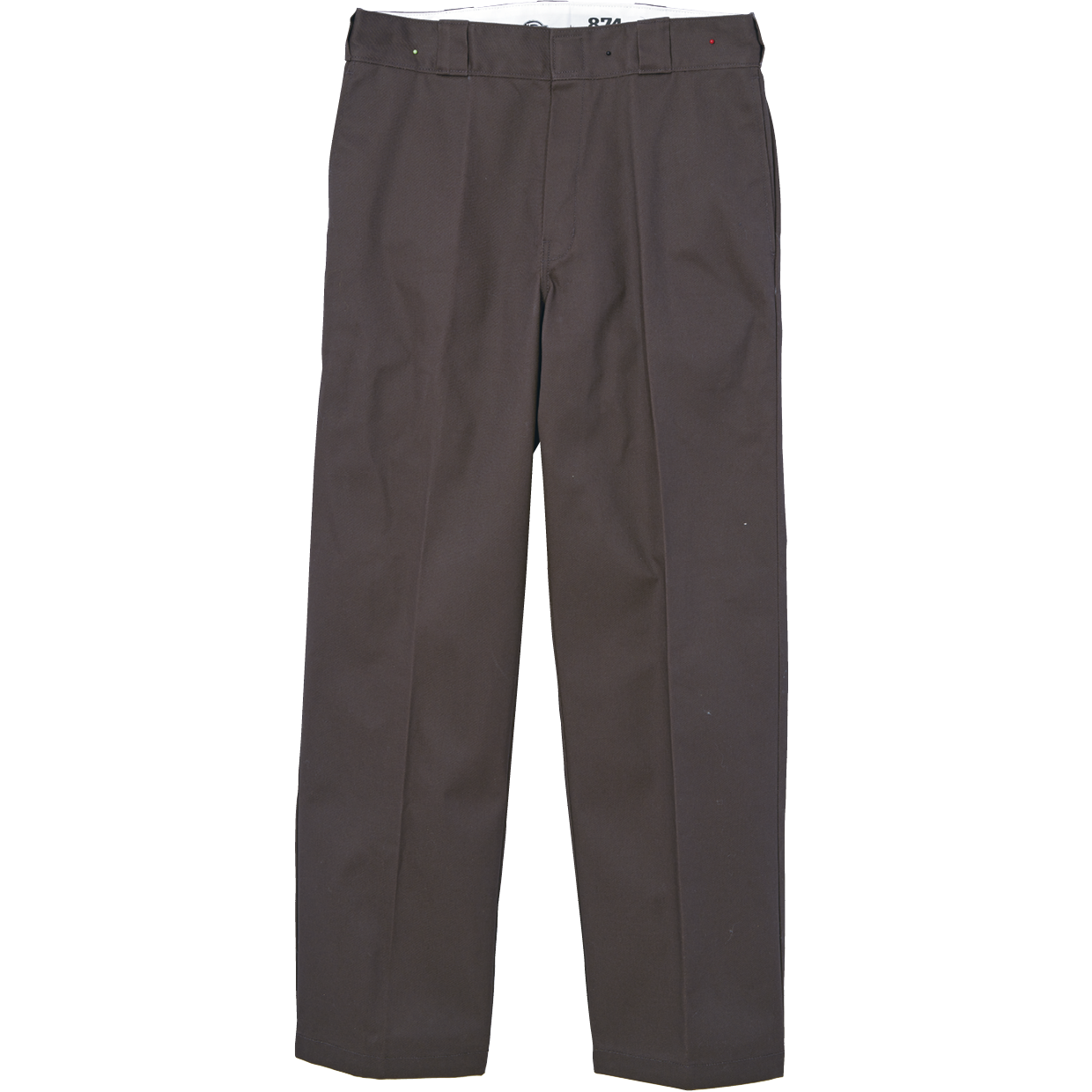 ディッキーズ定番の「original 874 ワークパンツ」は、今季のトレンドカラーでもあるダークブラウンをセレクト。ショート丈のニットを合わせて、タイトなウエストバンドを見せると、コーデにメリハリが出てバランスよし!