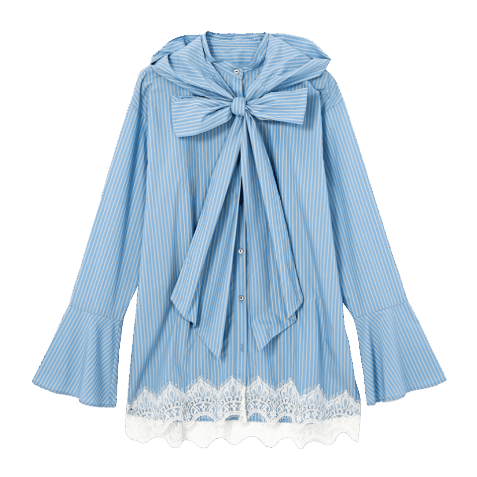 フード付きのビッグリボンタイ! ブラウス¥26,400(プランクプロジェクト/プランクプロジェクト 青山店)