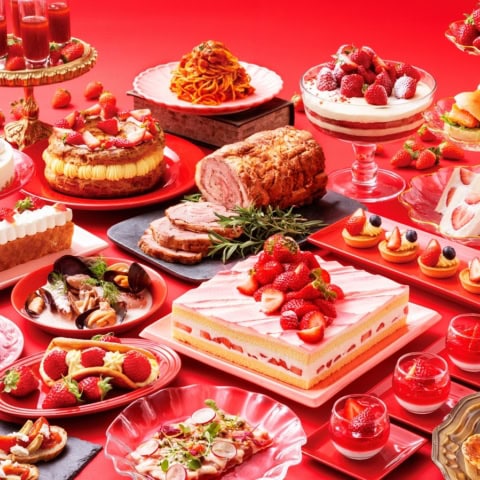 1月15日からリーガロイヤルホテル大阪で毎年恒例のイチゴビュッフェ開催!イチゴのオムレットも登場!