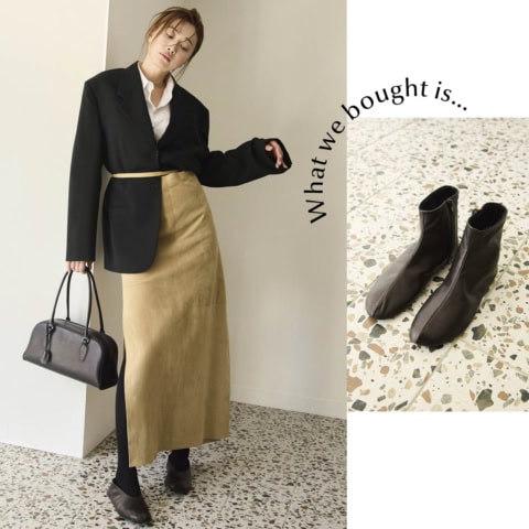 使い勝手よしで永遠に愛せる♡【ザ・ロウ】ミニマルなバッグとフラットブーツはヘビロテ確定!