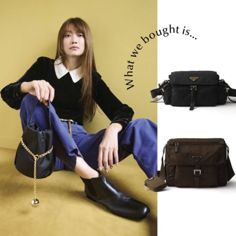 軽くって合わせやすくて、洒落てる!おしゃれな人は【プラダ】のナイロンバッグを愛用してます♡