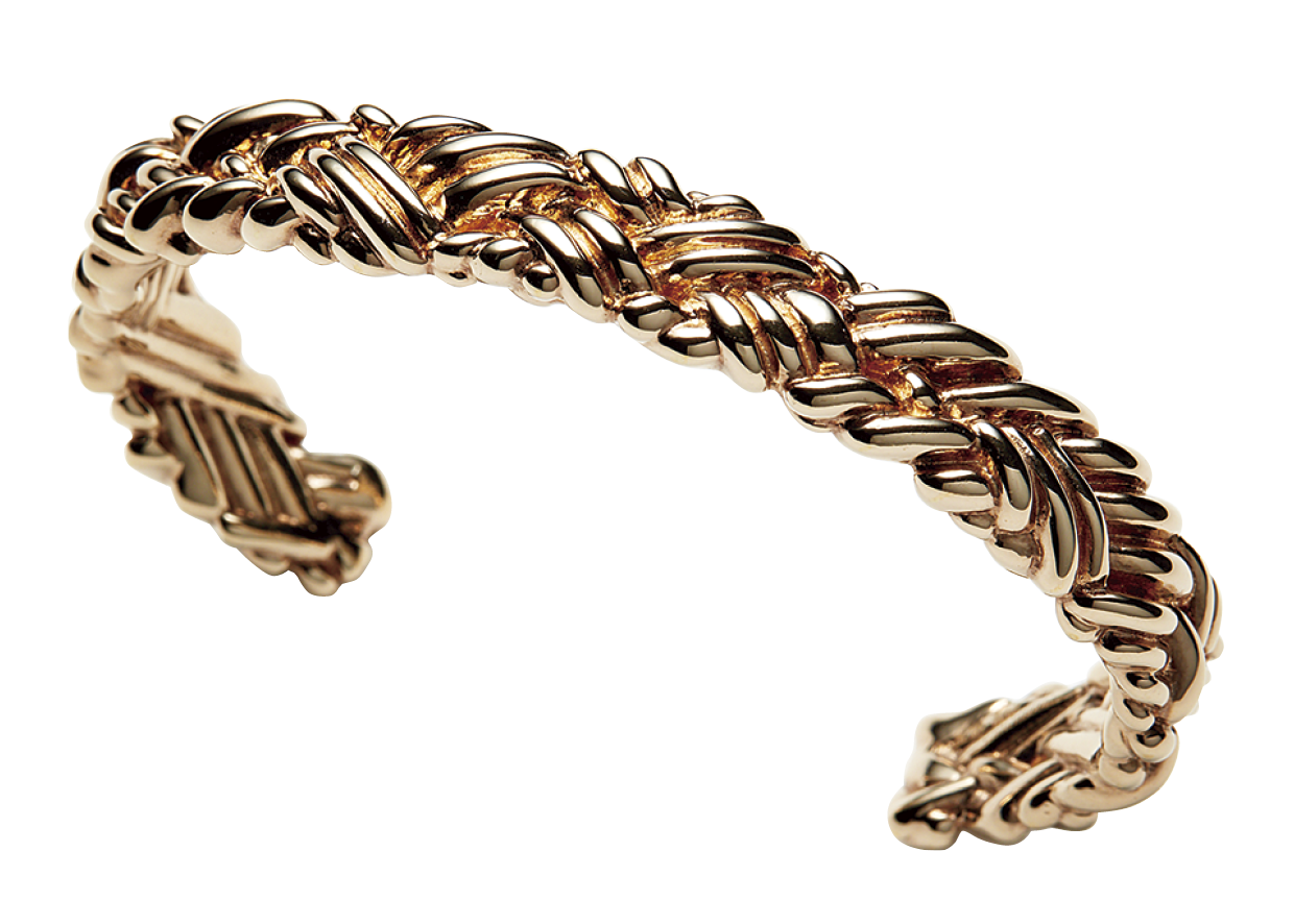 アイコニックなイントレチャートを用いた華やかな1本。ブレスレット［SV×K18YG］¥231,000