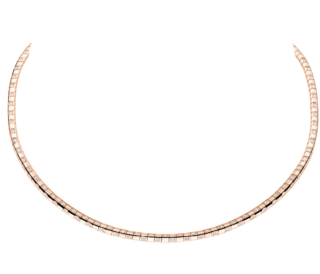 ネックレス〈ル ダミエ ドゥ ルイ・ヴィトン〉［PG×DIA・39cm］¥5,522,000（ルイ・ヴィトン／ルイ・ヴィトン クライアントサービス）