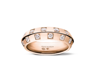 リング〈ル ダミエ ドゥ ルイ・ヴィトン〉［PG×DIA］¥1,182,500（ルイ・ヴィトン／ルイ・ヴィトン クライアントサービス）