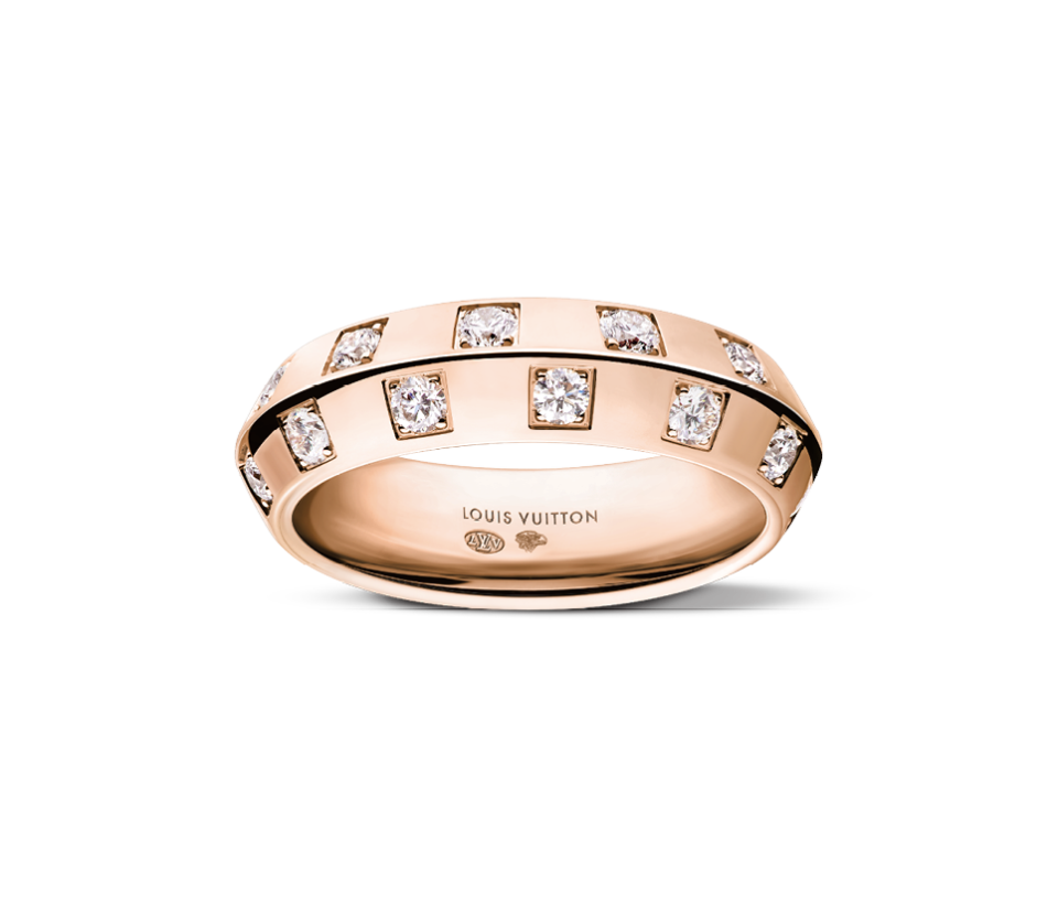 リング〈ル ダミエ ドゥ ルイ・ヴィトン〉［PG×DIA］¥1,182,500（ルイ・ヴィトン／ルイ・ヴィトン クライアントサービス）