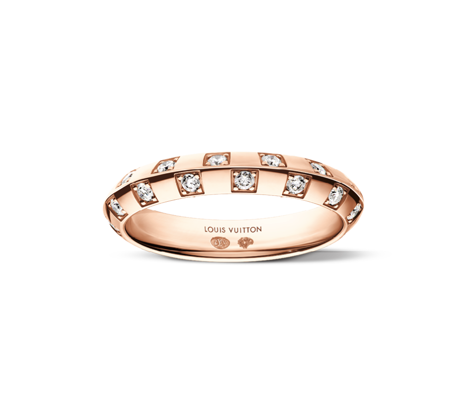 リング〈ル ダミエ ドゥ ルイ・ヴィトン〉［PG×DIA］¥676,500（ルイ・ヴィトン／ルイ・ヴィトン クライアントサービス）