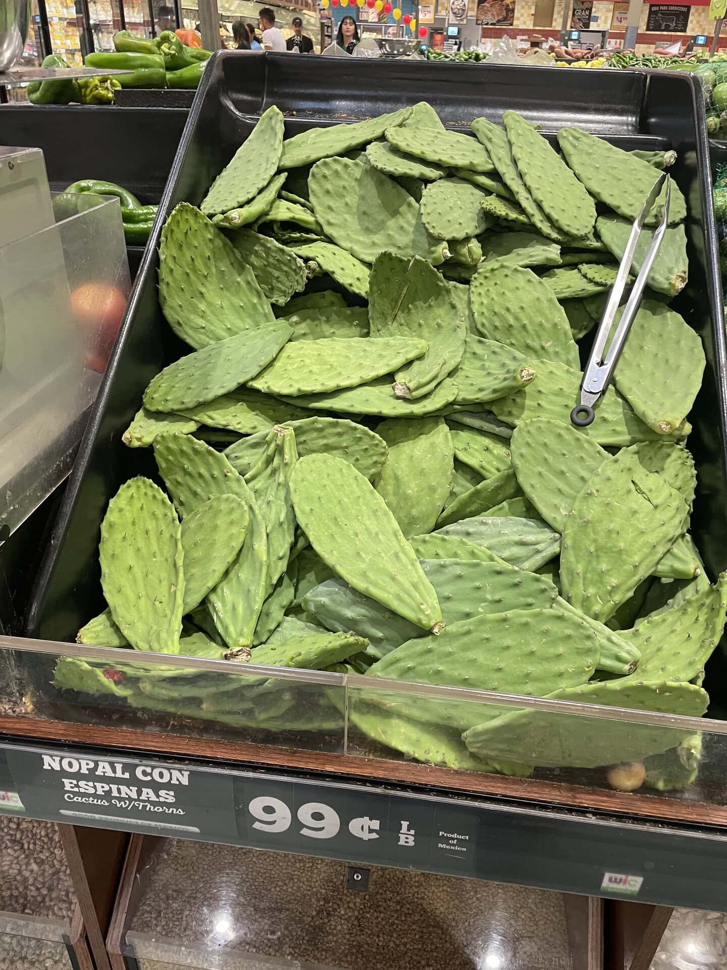 食用サボテン。細かく刻んでサルサに入れたり、サラダにトッピングしたりします。