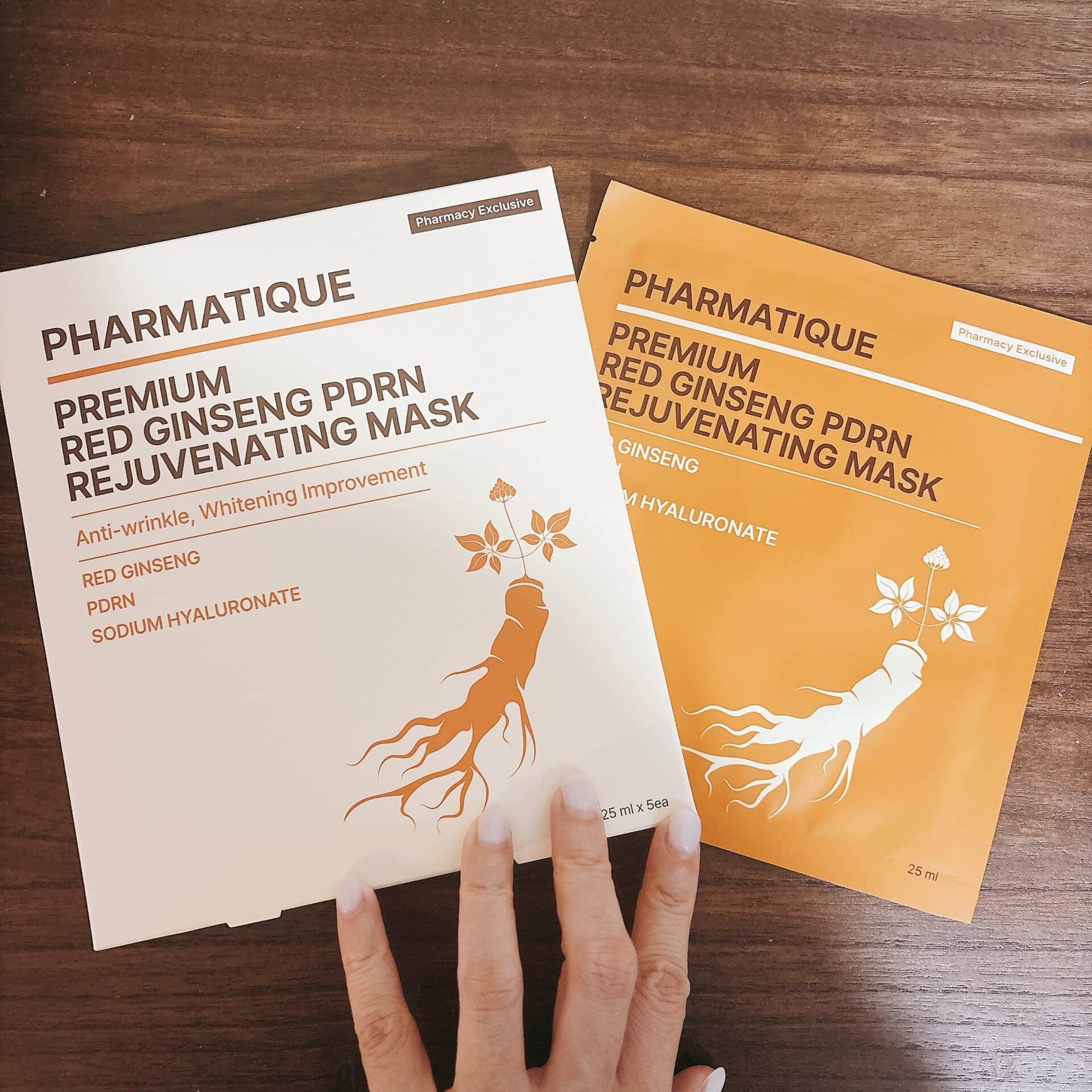 オススメ②：PHARMATIQUE「プレミアム 紅参PDRN レジュベネイティングマスク」（5枚入り・19,000ウォン）