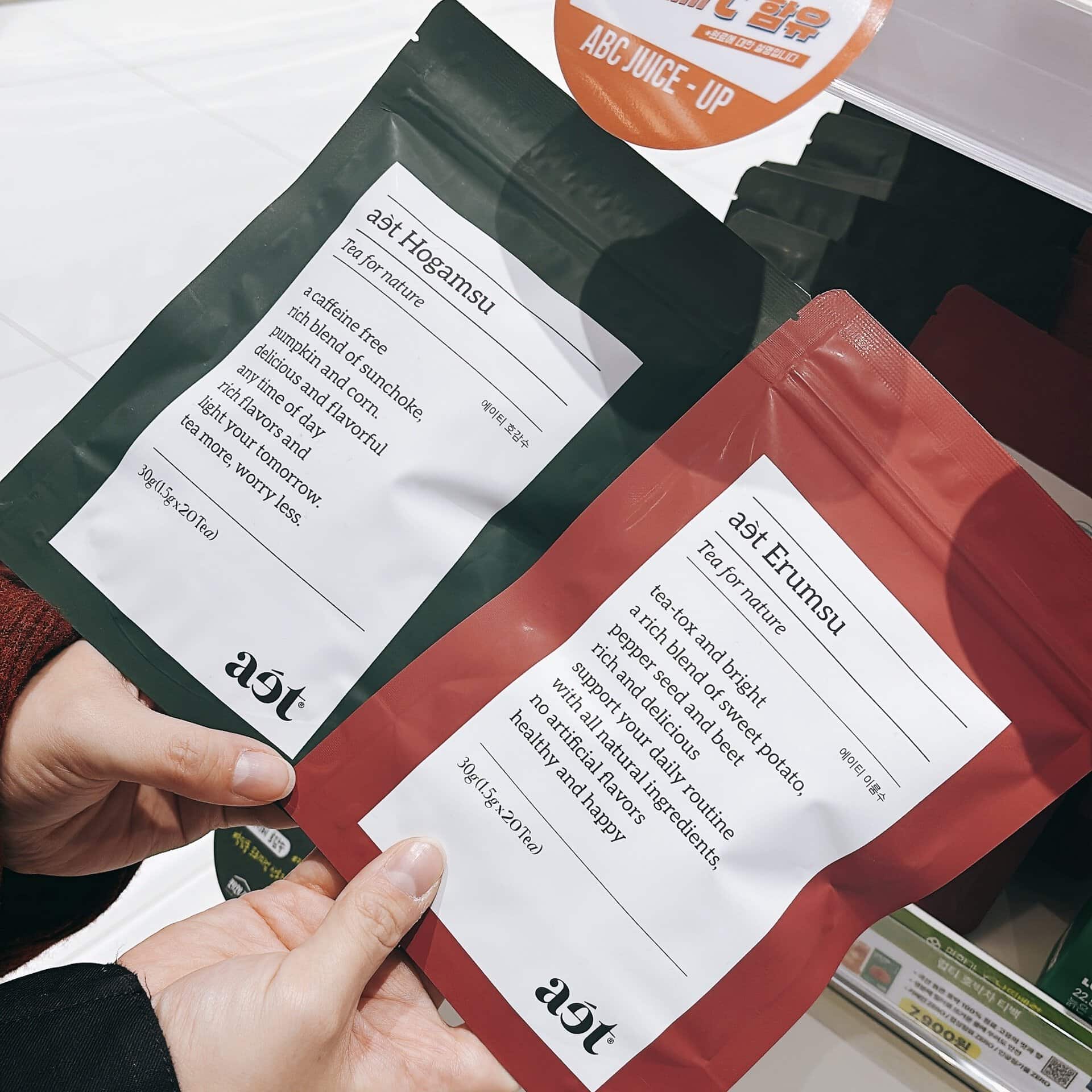 番外編：aet®「Hogamsu」（緑・12,000ウォン）「Erumsu」（赤・12,000ウォン）