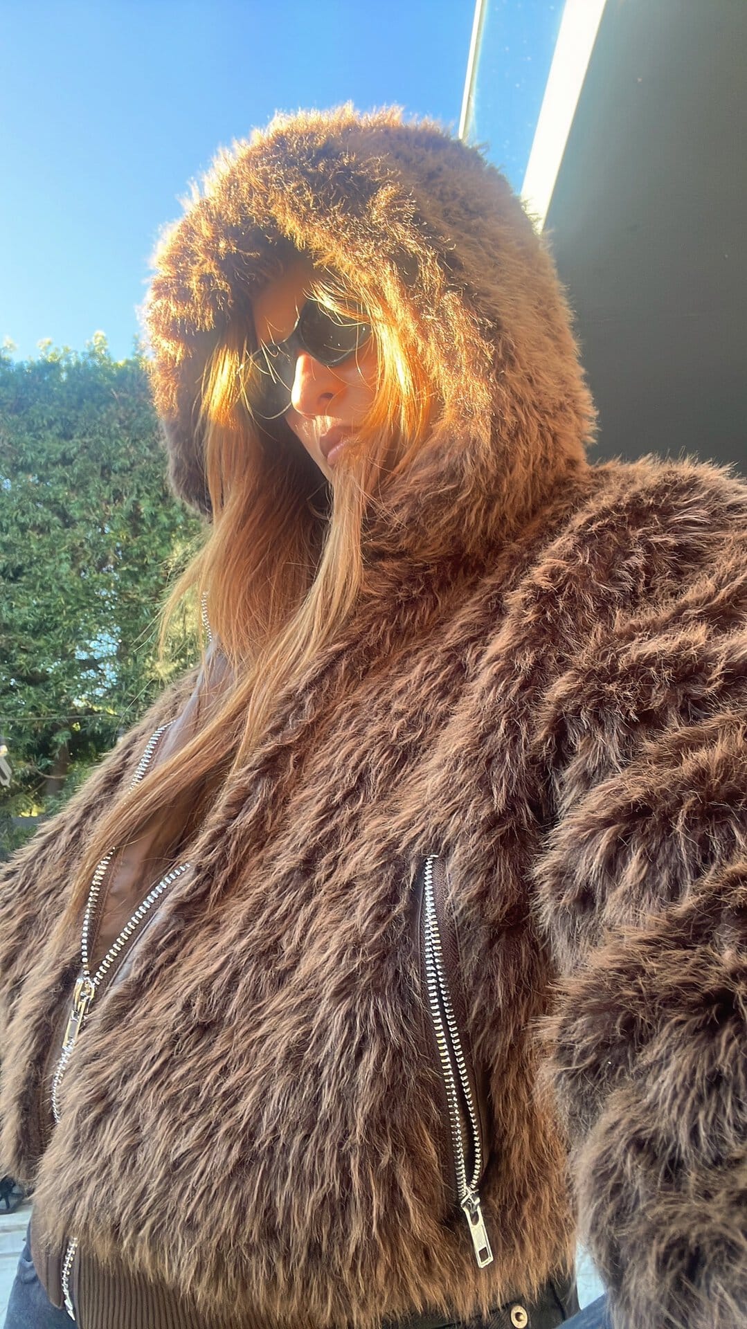 今回ゲットしたEMODAのファーコート。約15,000円でお値段もお手ごろ。