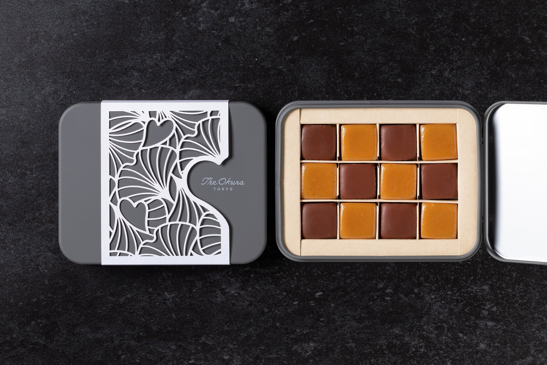 キャラメルショコラ ノワール＆タヒチバニーユ ￥3,000（6個×2種入）